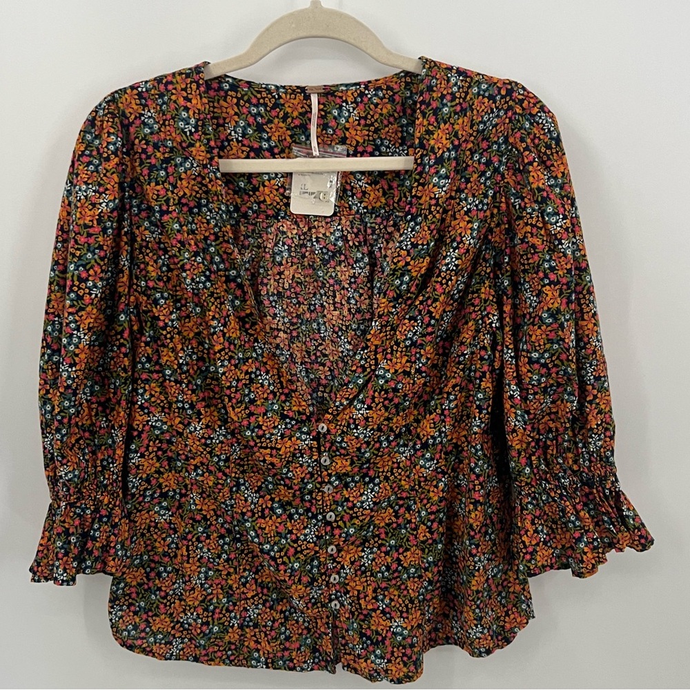 Free People I Found You floral top - Picture 2 of 12
